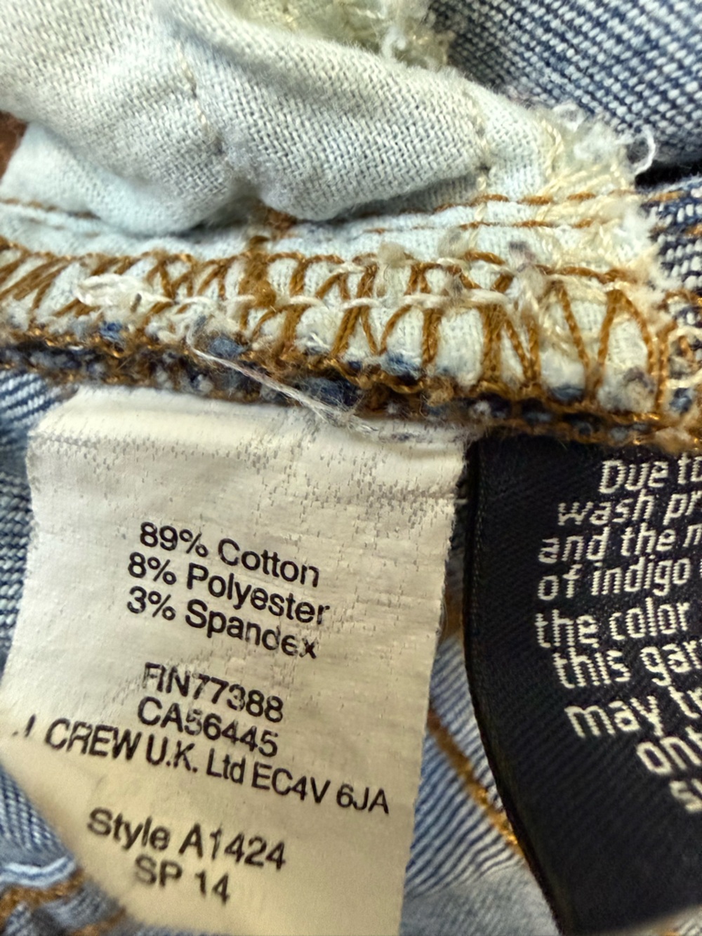 J.Crew Toothpick Ankle Jean size 28 - Picture 5 of 6